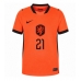 Koszulka piłkarska Holandia Frenkie de Jong #21 Strój Domowy dla kobiety MŚ 2026 tanio Krótki Rękaw